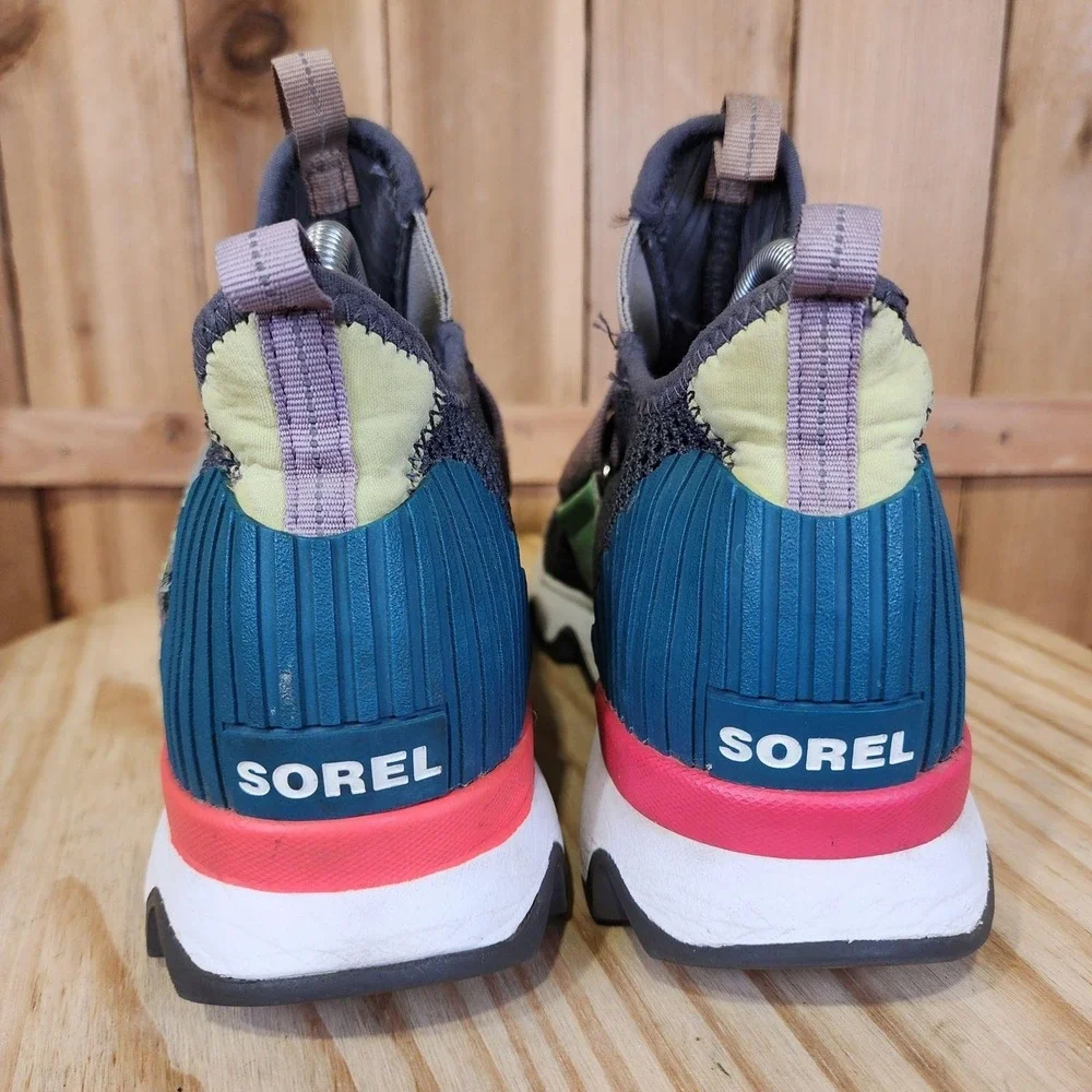 Sorel Kinetic Sneak Slip On Shoes Womens 8.5 Multicolor Mesh Sneakers NL3680-096